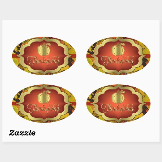 Stickers - Bon thanksgiving automnal (Feuille)