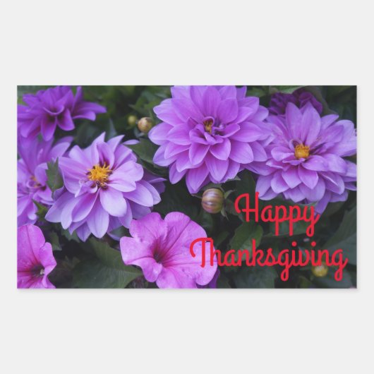 Stickers bon thanksgiving Dahlia Lilac & Petunia (Devant)