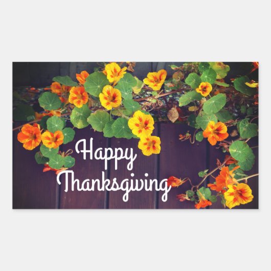 Stickers bon thanksgiving Nasturtium (Devant)