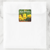 Stickers bon thanksgiving Pansy Jaune #1 (Sac)