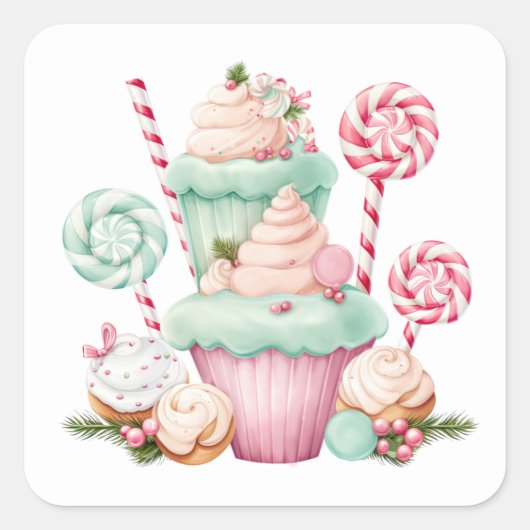 Stickers bonbons de Noël (Devant)