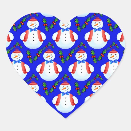 stickers bonhomme de neige de noël (Devant)