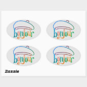 Stickers "bonjour" (Feuille)