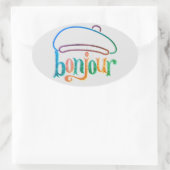 Stickers "bonjour" (Sac)