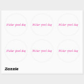 Stickers bonne journée (Feuille)