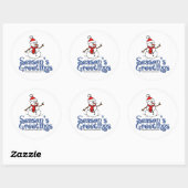 Stickers Bonnes Fêtes (Feuille)