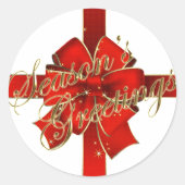 Stickers Bonnes Fêtes rousses étincelantes (Devant)