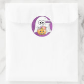 Stickers Boo Cute Black and Purple Ghost Halloween (Sac)