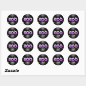 Stickers Boo Cute Black et Purple Halloween (Feuille)