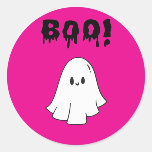 Stickers Boo halloween party  (Voorkant)