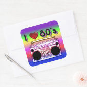 Stickers Boombox 80's Retro 80's (Enveloppe)