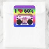 Stickers Boombox 80's Retro 80's (Sac)