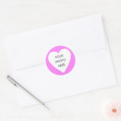 Stickers Bordure Coeur Rose (Enveloppe)