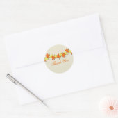 Stickers Bordure Feuilles Automne, Orange/Jaune (Enveloppe)