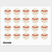 Stickers Bordure Feuilles Automne, Rouge/Orange (Feuille)