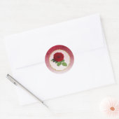 Stickers Bordure or Burgundy et Red Rose (Enveloppe)
