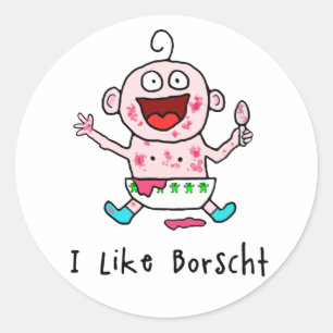 Stickers Borscht Baby