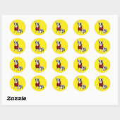 Stickers Boston Terrier avec chiot en costume de p (Feuille)