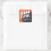 Stickers Botitity Night Orange et Black Halloween (Sac)