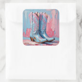 Stickers Bottes pour poules roses et bleues (Sac)