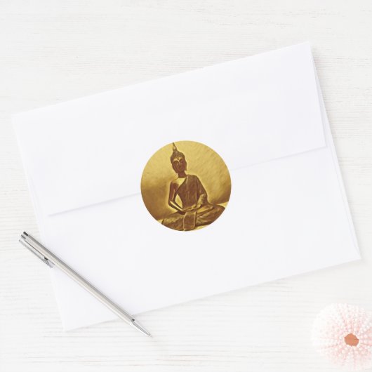 stickers Bouddha d'or (Enveloppe)