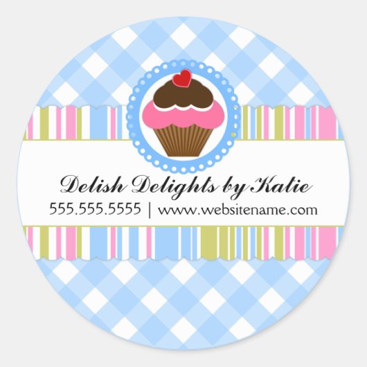 Stickers boulangerie Cupcake (Devant)