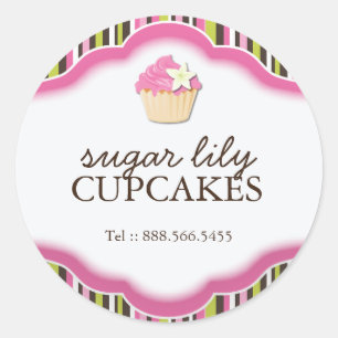 Stickers boulangerie décorative : Lily de sucre