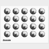 Stickers Boule Disco Round (Feuille)