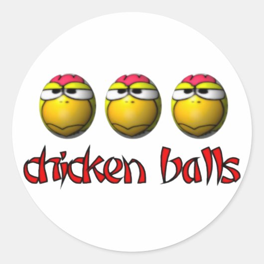 Stickers Boules de poulet (Devant)