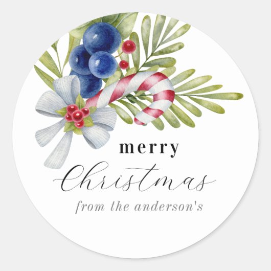 Stickers Bouquet de Noël (Devant)