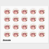 Stickers Bouquet Rose (Feuille)