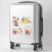 Stickers Bouquets vintages (Sur valise)