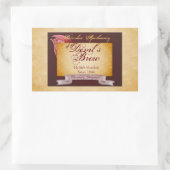 Stickers Bouteille d'Halloween du diable vintage (Sac)