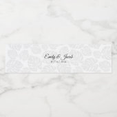 Stickers Bouteille Mariage moderne (Étiquettes simples)