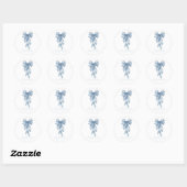 Stickers Bow bleu aquarelle (Feuille)