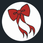 Stickers Bow Christmas<br><div class="desc">Ces autocollants de vacances ont un grand arc rouge. Utilisez ces autocollants pour les livres à gratter, scrapbooking, enveloppes, scellés d'enveloppe, invitations, etc... </div>