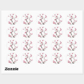 Stickers Branches en fleurs de prune (Feuille)
