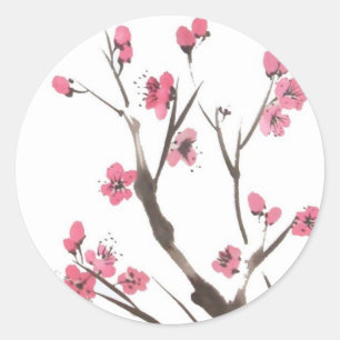 Stickers Branches en fleurs de prune