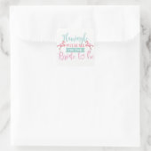 Stickers Bride Flamingle Rose Personnalisé (Sac)