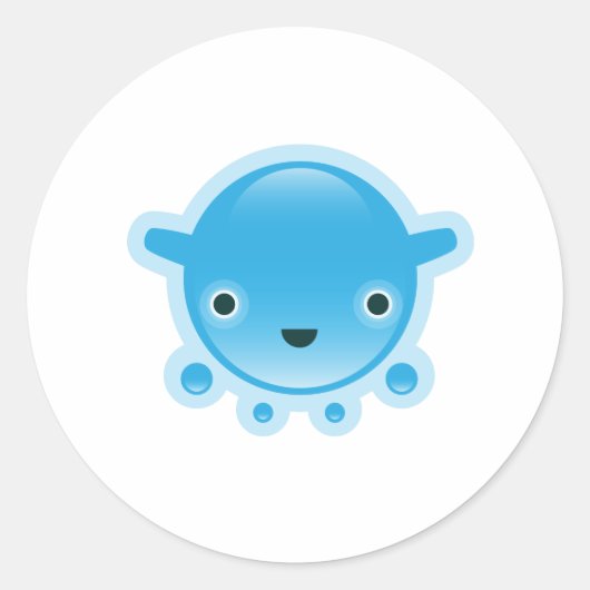 Stickers Bubbo bleu Squishies (Devant)