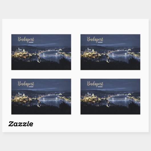 Stickers Budapest Hongrie (Feuille)