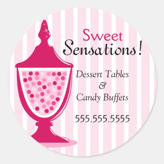 Stickers Buffet de bonbons et Tables de dessert (Devant)