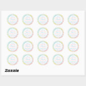 Stickers Buffet Pastel Rainbow Polka Dot Candy (Feuille)