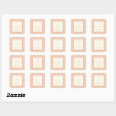 Stickers Buffet Pink Gold Filigree (Feuille)