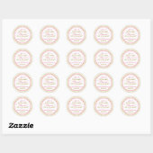 Stickers Buffet Pink Gold White Polka Dot (Feuille)