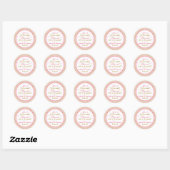 Stickers Buffet Polka Dot Rose or blanc bonbon (Feuille)