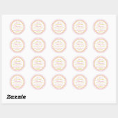 Stickers Buffet Pot-Bonus Rose et Or Polka (Feuille)