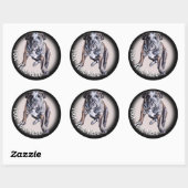 Stickers Bulldog Custom Anglais Bulldog Stickers (Feuille)