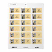 Stickers Bulldog français (Feuille entière)