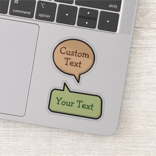 Stickers bulles de la parole de couleur (Détail)